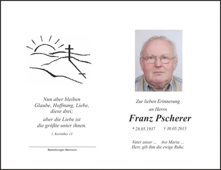 Herr Franz Pscherer