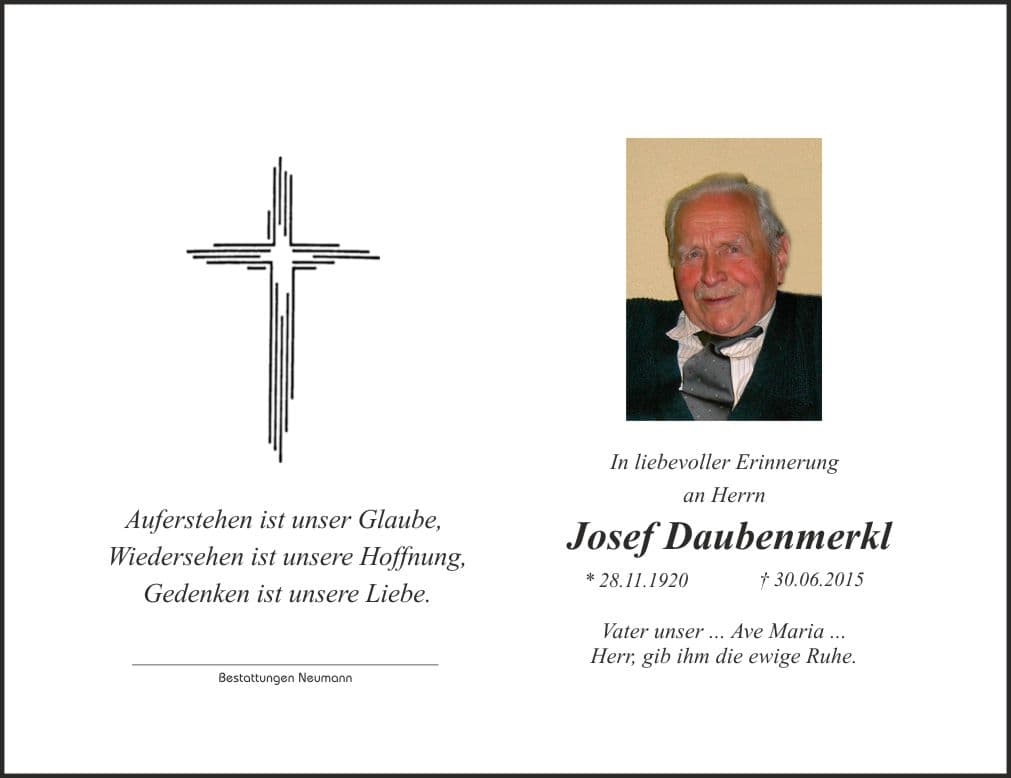 Herr Josef Daubenmerkl