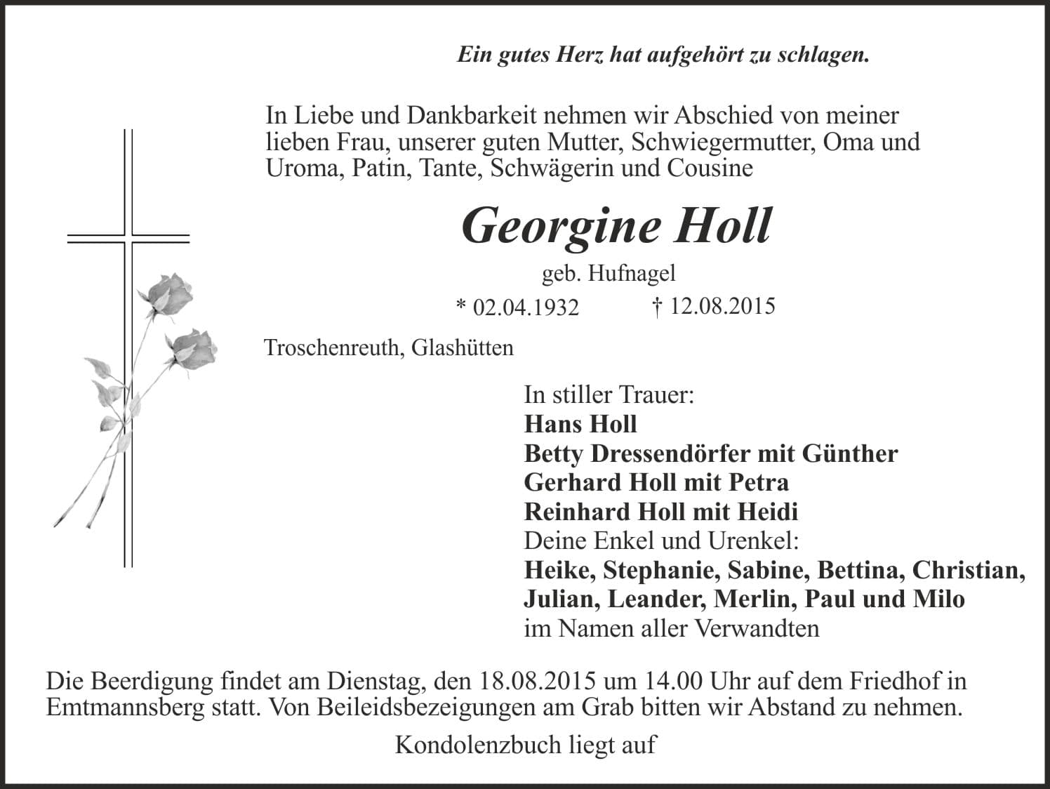Frau Georgine Holl