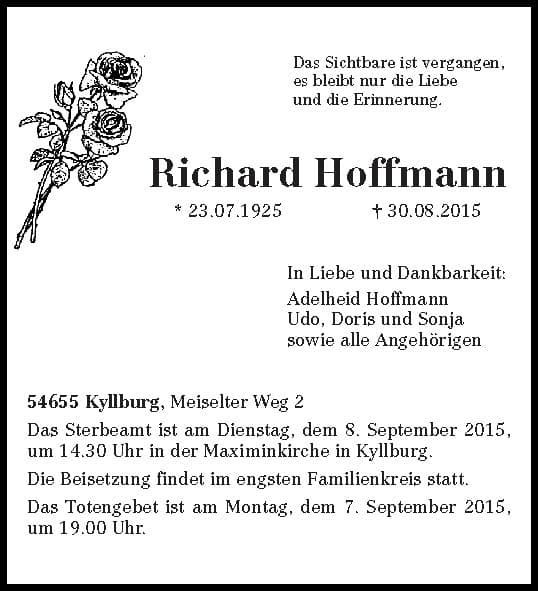 Herr Richard Hoffmann