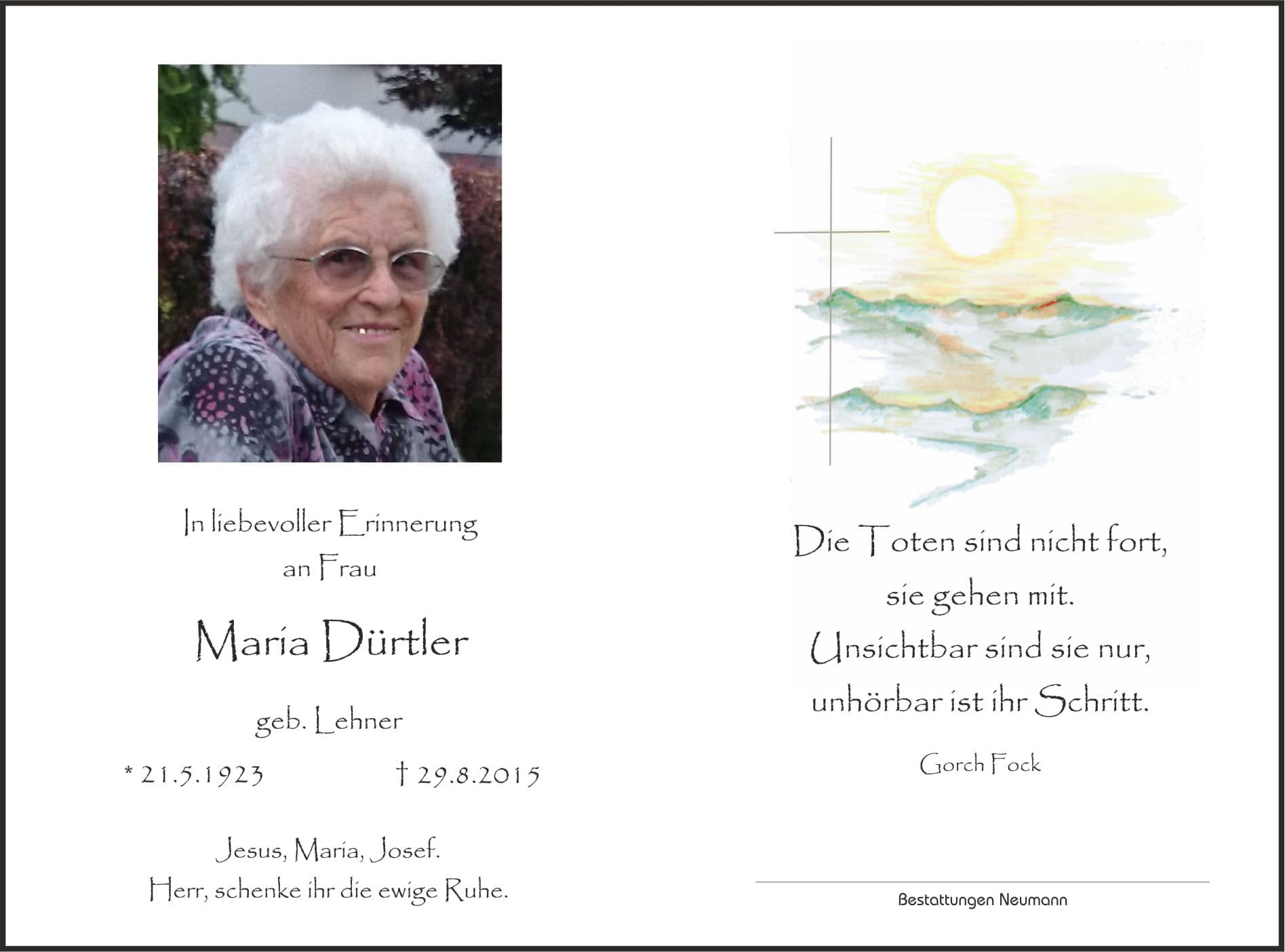 Frau Maria Dürtler