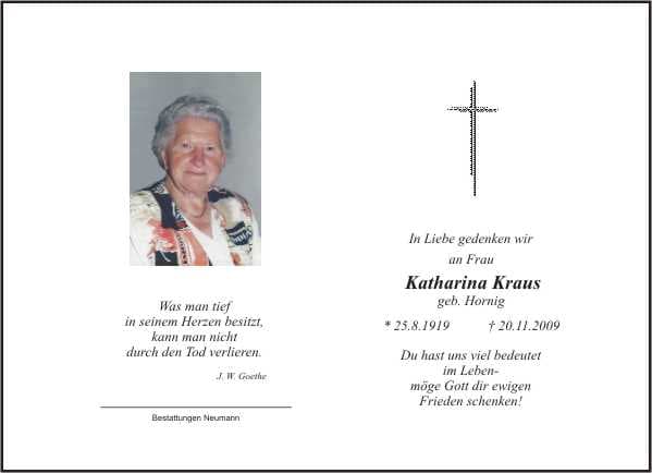 Frau Katharina Kraus