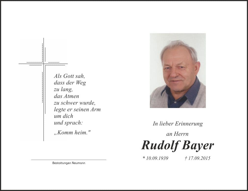 Herr Rudolf Bayer