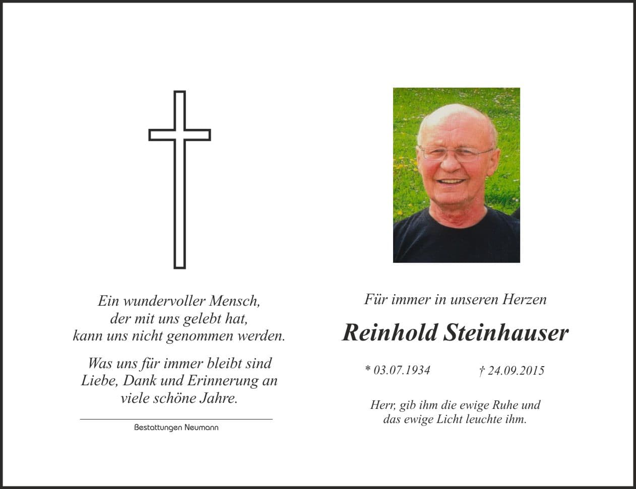 Herr Reinhold Steinhauser