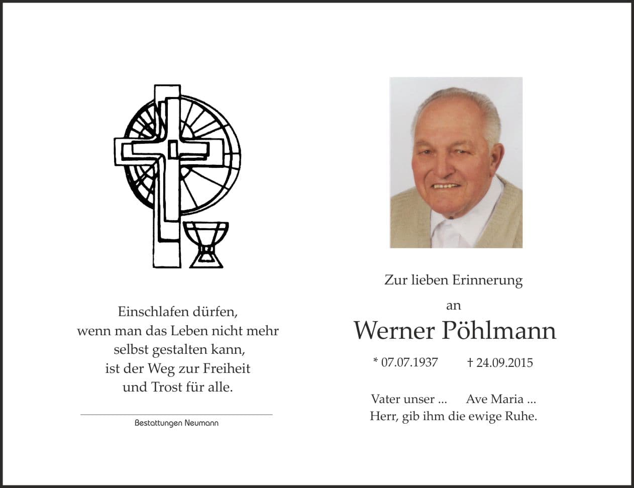 Herr Werner Pöhlmann