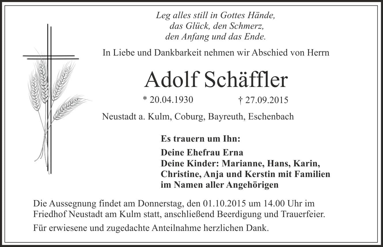 Herr Adolf Schäffler
