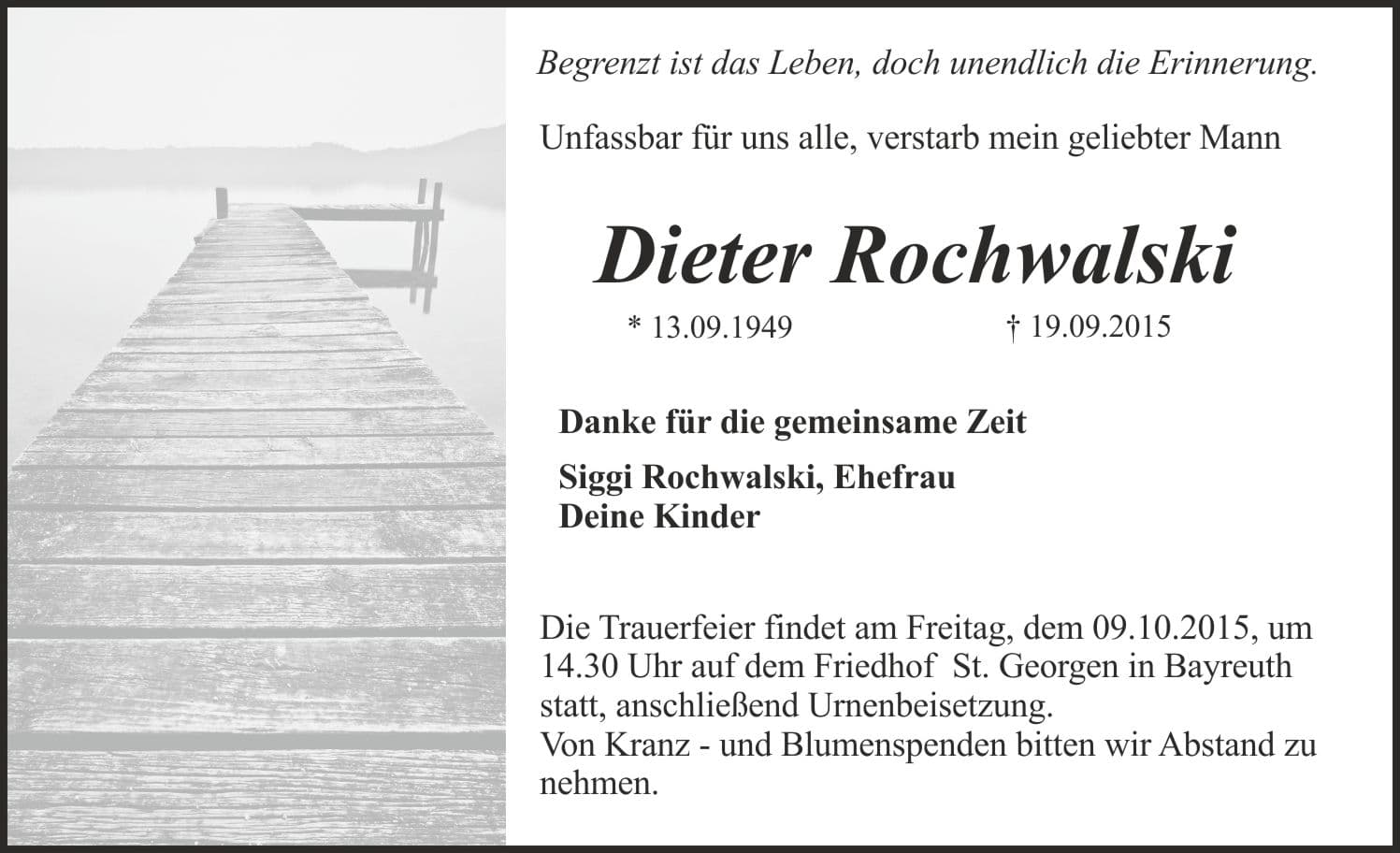 Herr Heinz Dieter Rochwalski