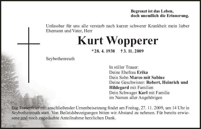 Herr Kurt Wopperer