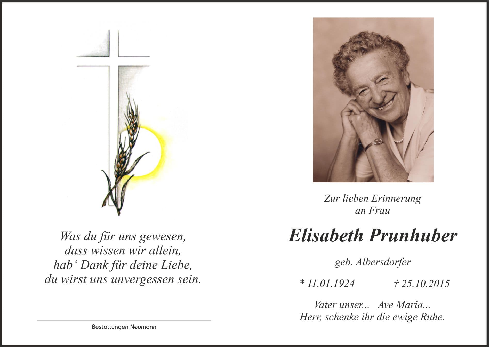 Frau Elisabeth Prunhuber