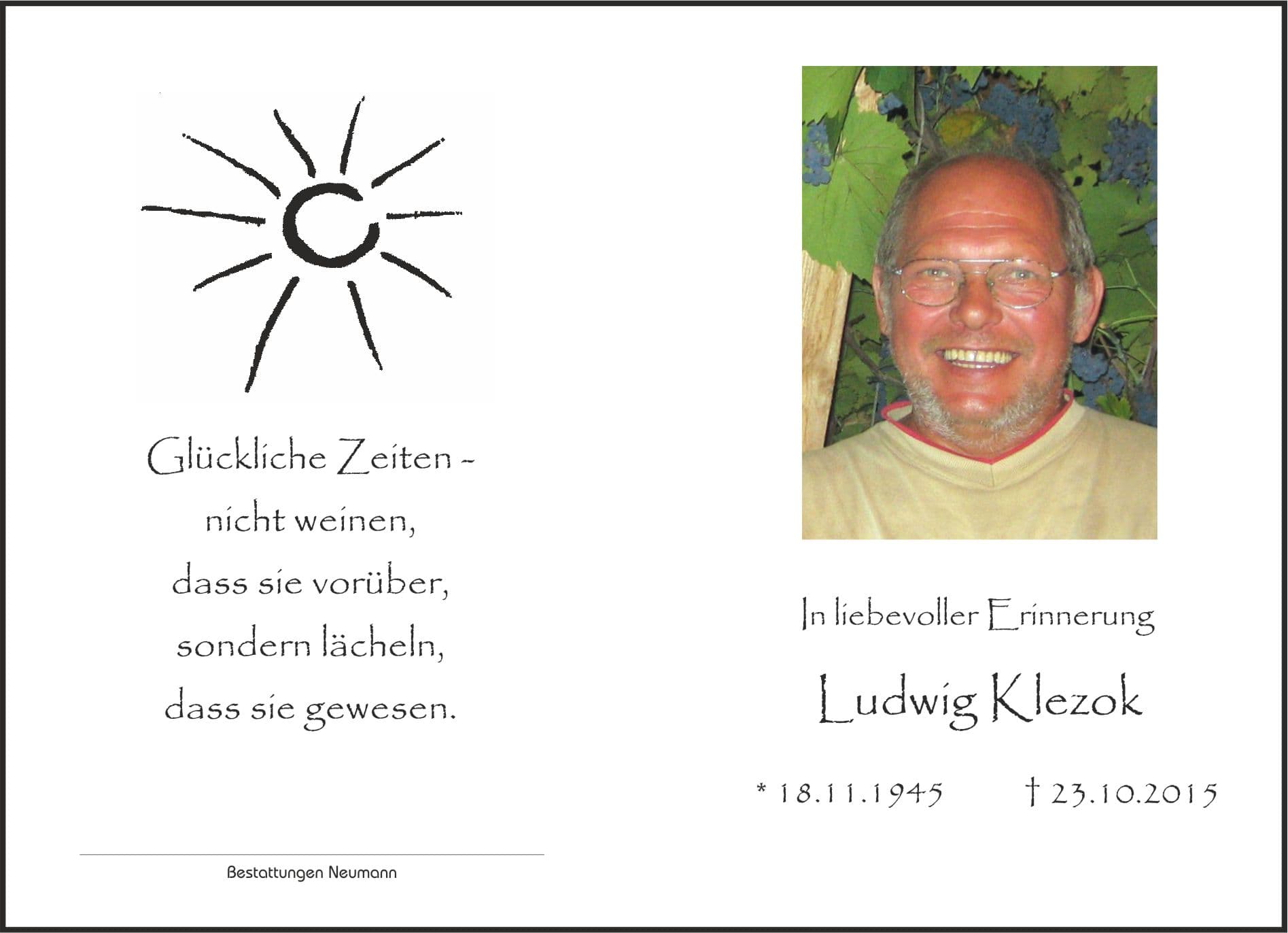 Herr Ludwig Klezok