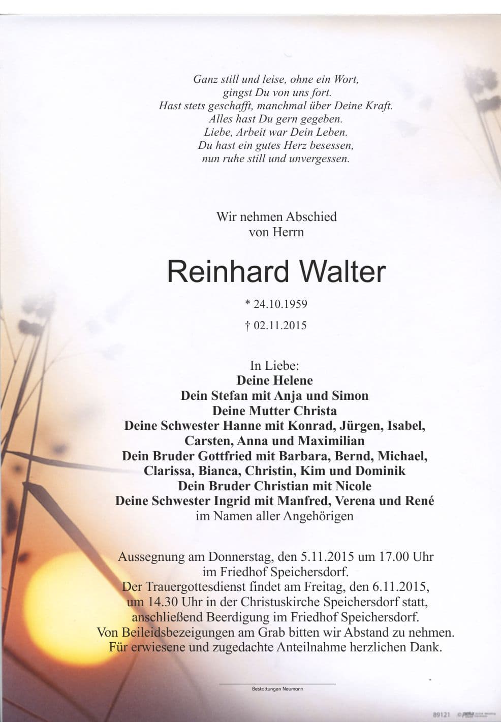 Herr Reinhard Walter
