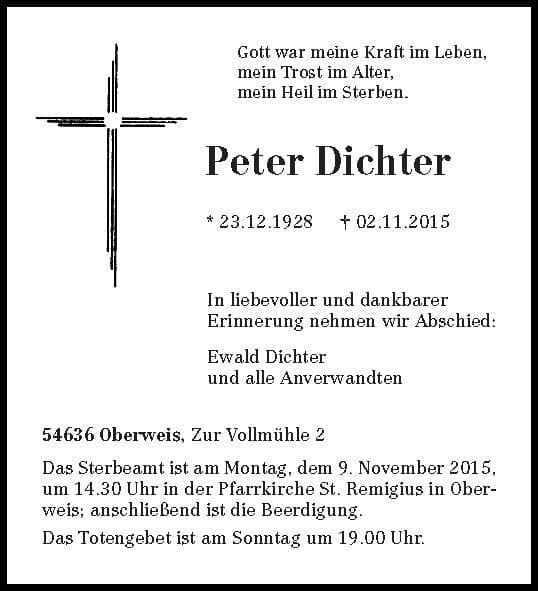 Herr Peter Dichter