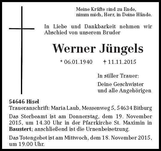 Herr Werner Jüngels