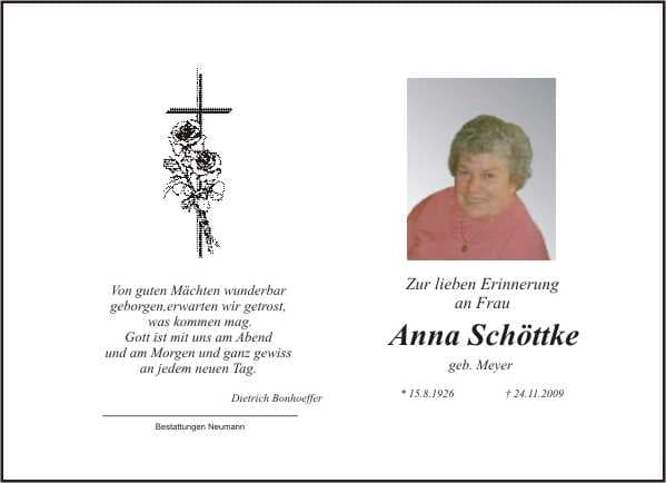 Frau Anna Schöttke