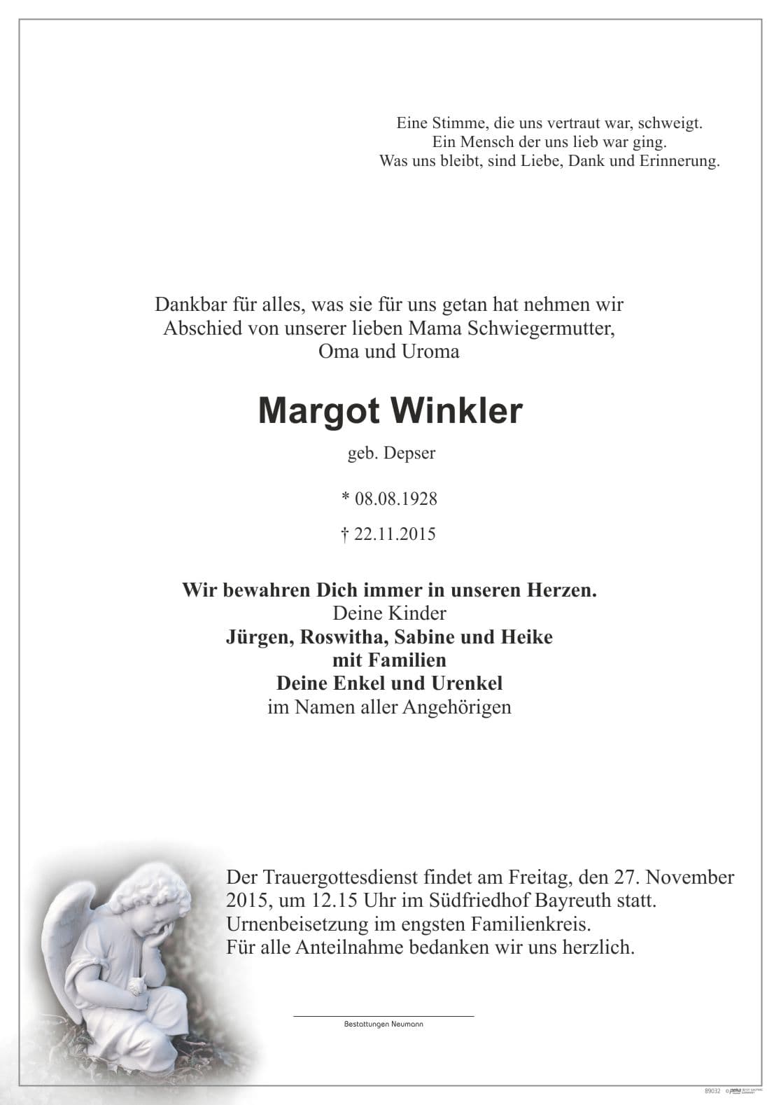 Frau Margot Winkler