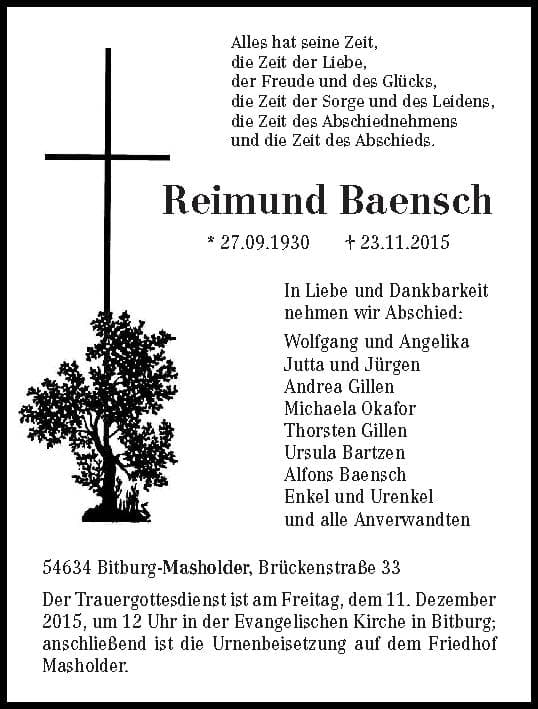 Herr Reimund Baensch
