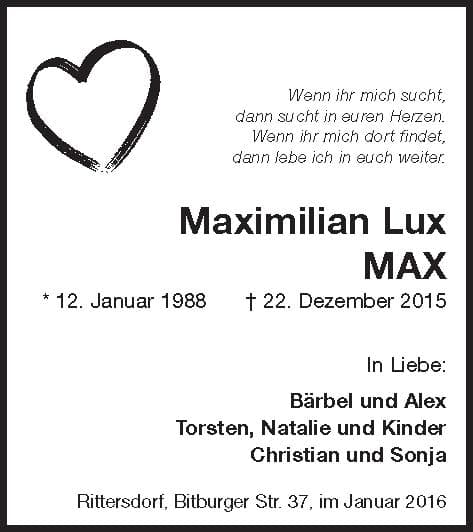 Herr Max Lux