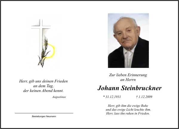 Herr Johann Steinbruckner