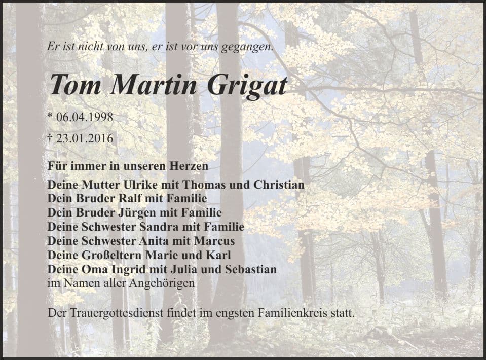 Herr Tom Martin Grigat
