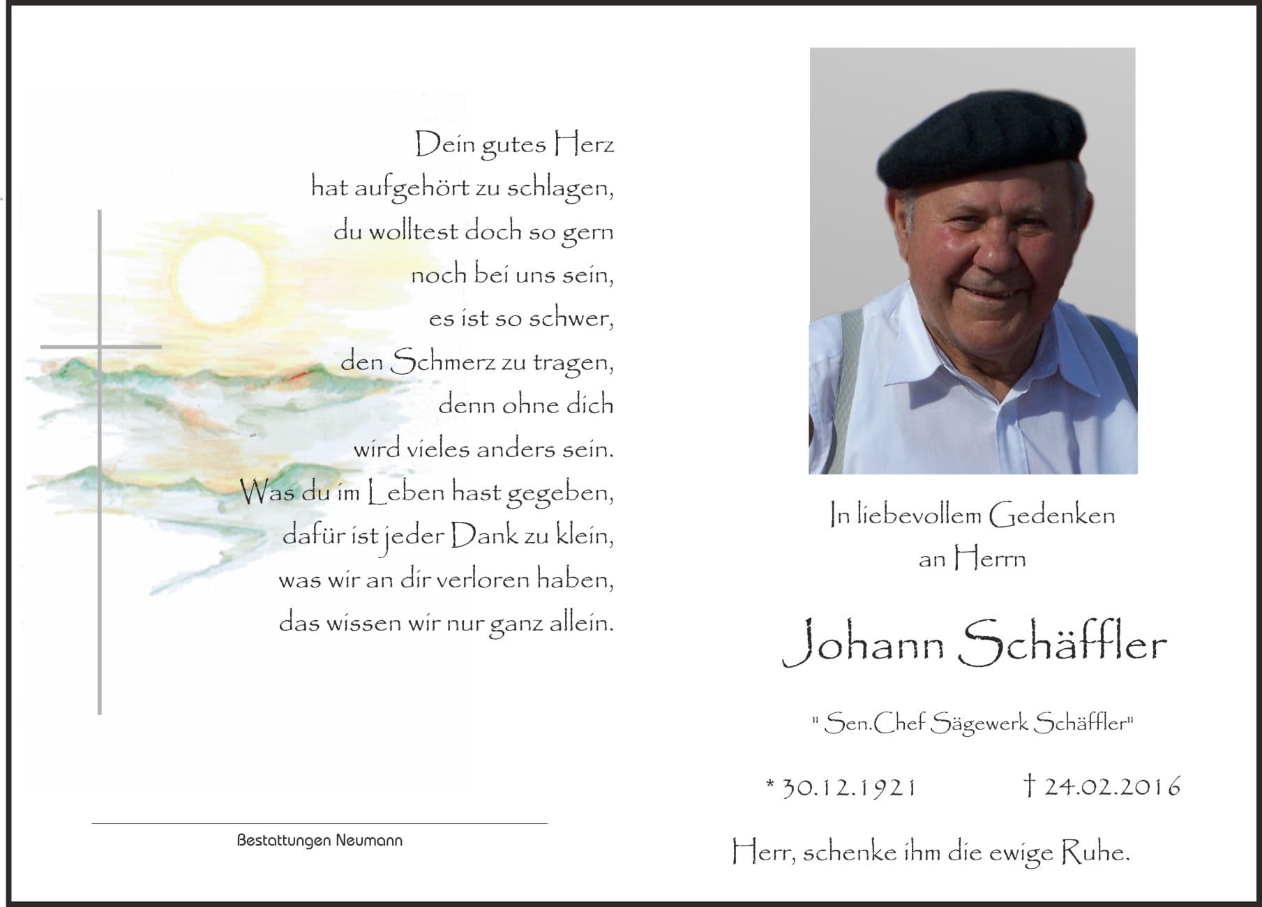 Herr Johann Schäffler