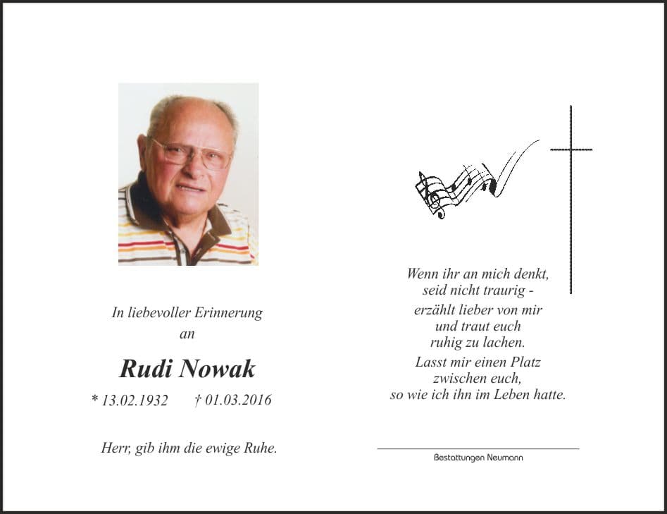 Herr Rudi Nowak