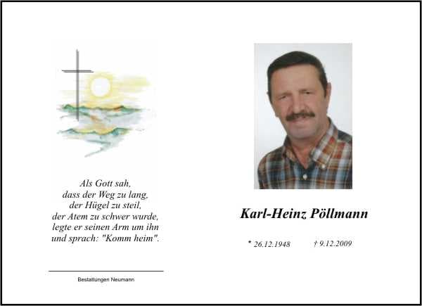 Herr Karl-Heinz Pöllmann