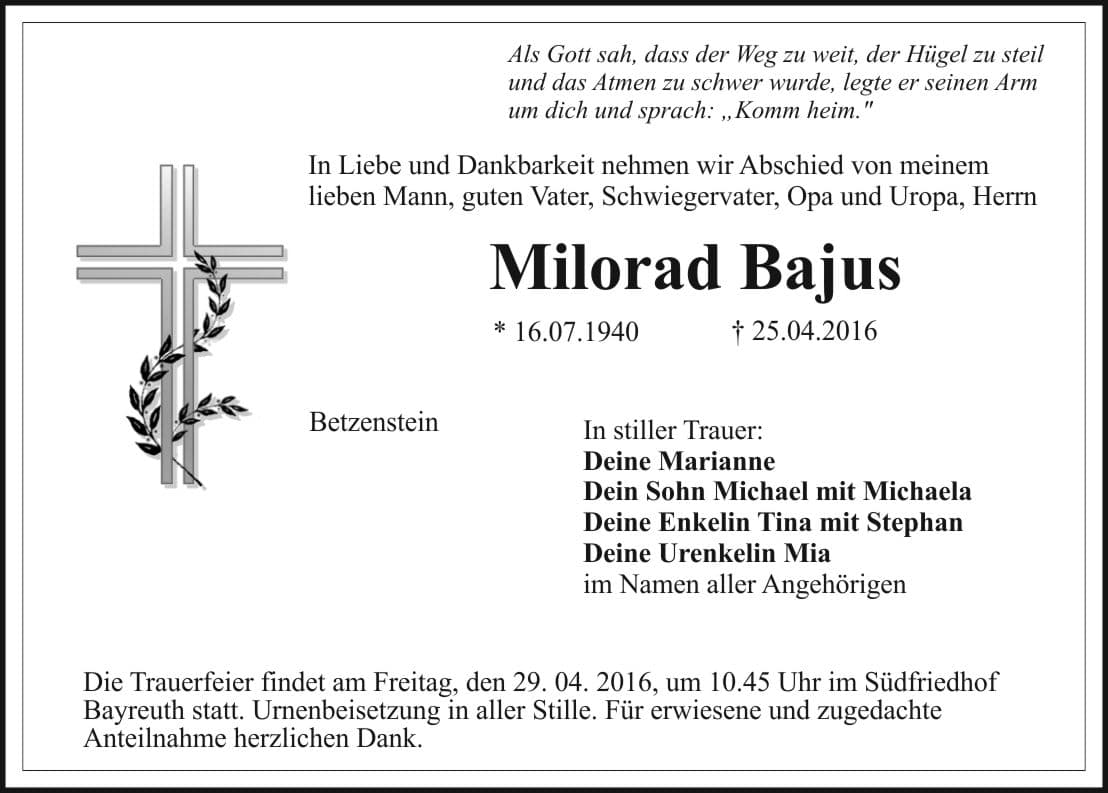 Herr Milorad Bajus