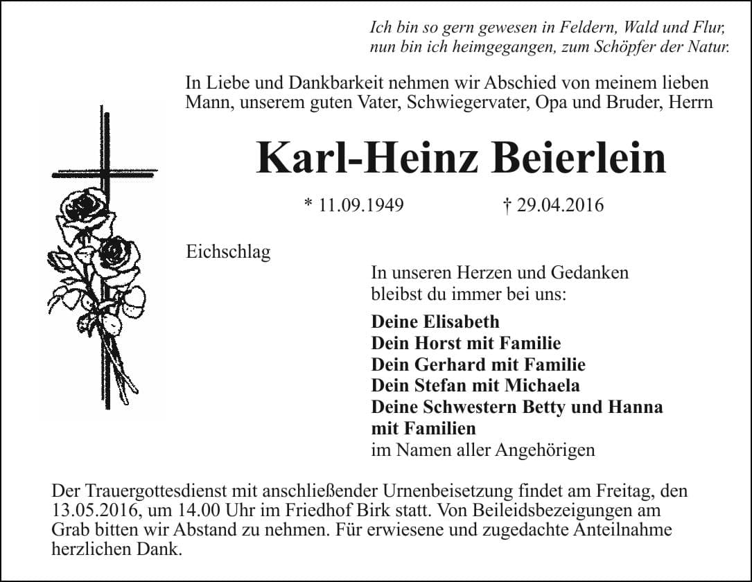 Herr Karl-Heinz Beierlein