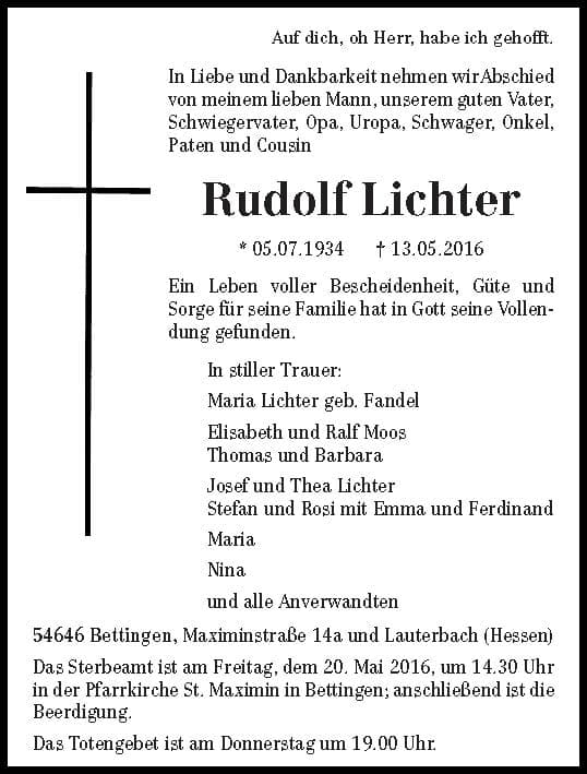 Herr Rudolf Lichter