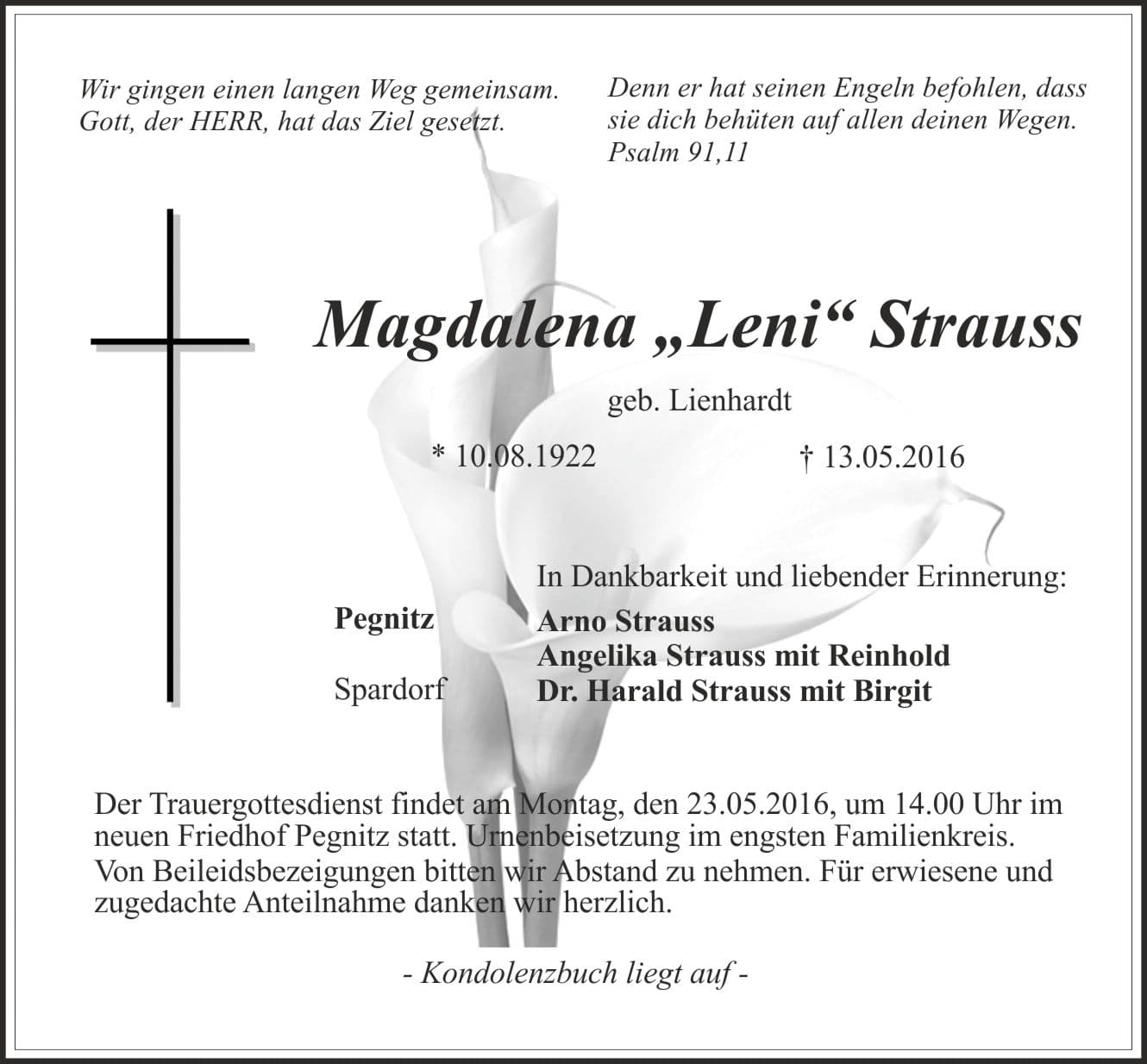 Frau Magdalena Strauss