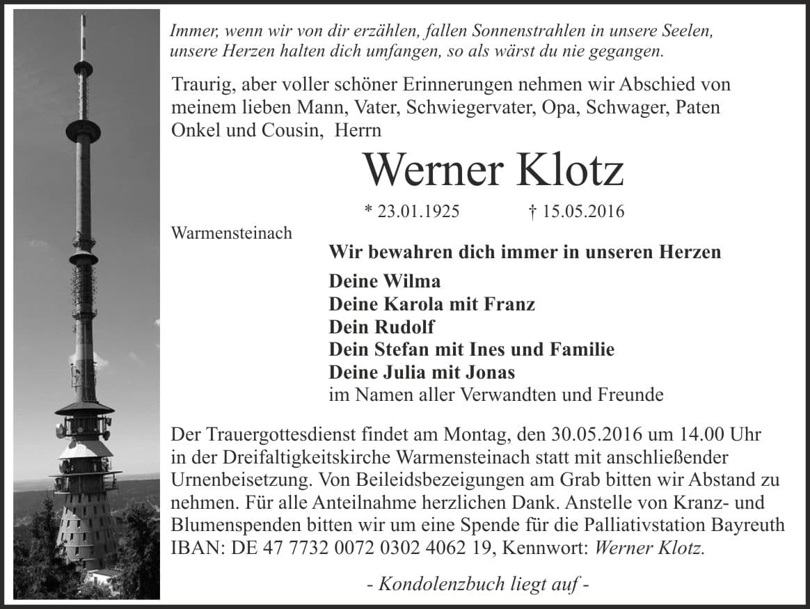Herr Werner Klotz