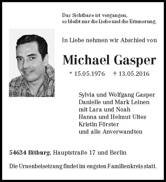 Herr Michael Gasper