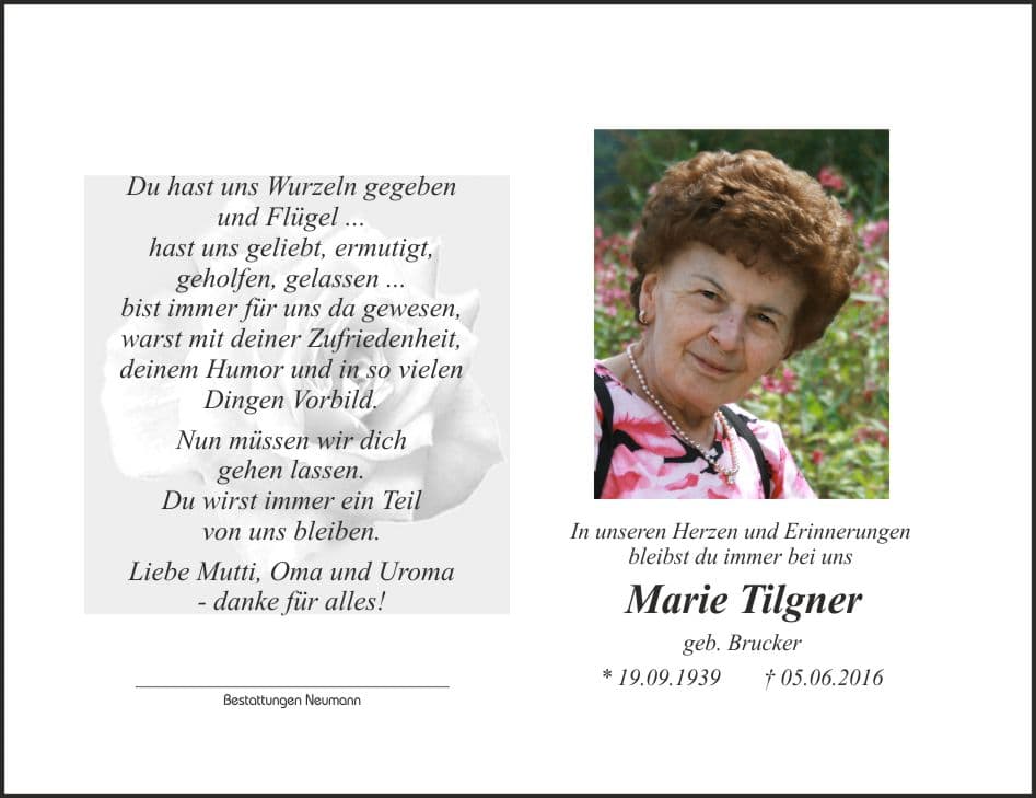 Frau Marie Tilgner