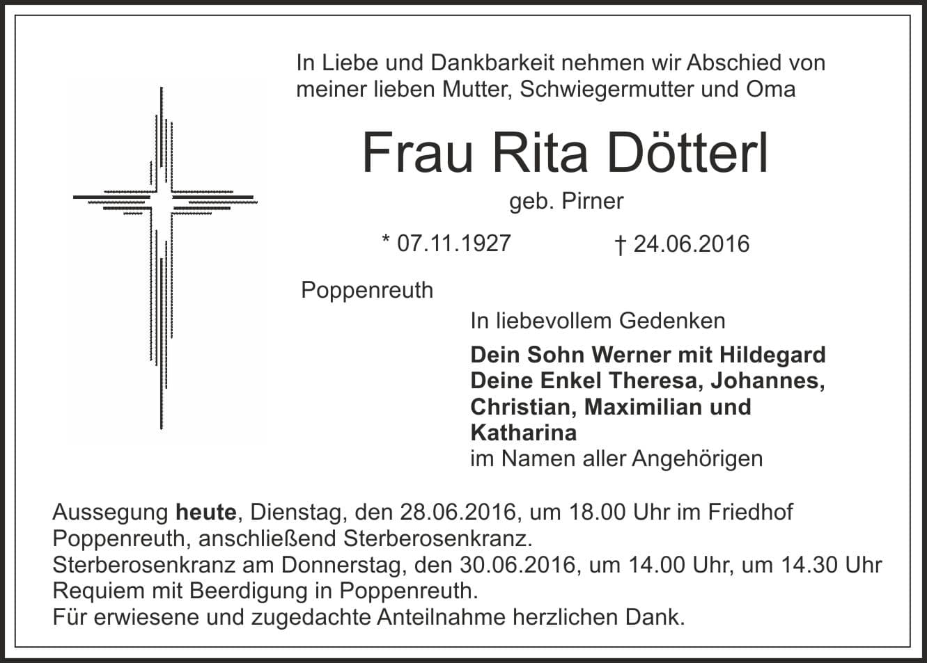 Frau Rita Dötterl