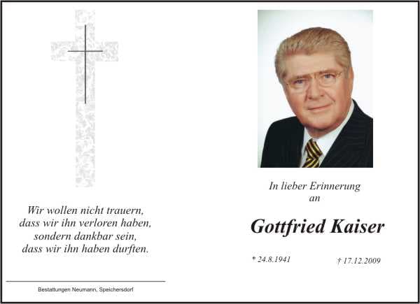 Herr Gottfried Kaiser