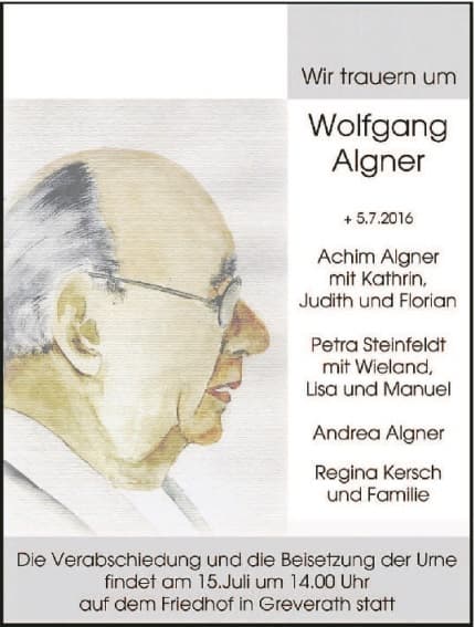 Herr Wolfgang Algner