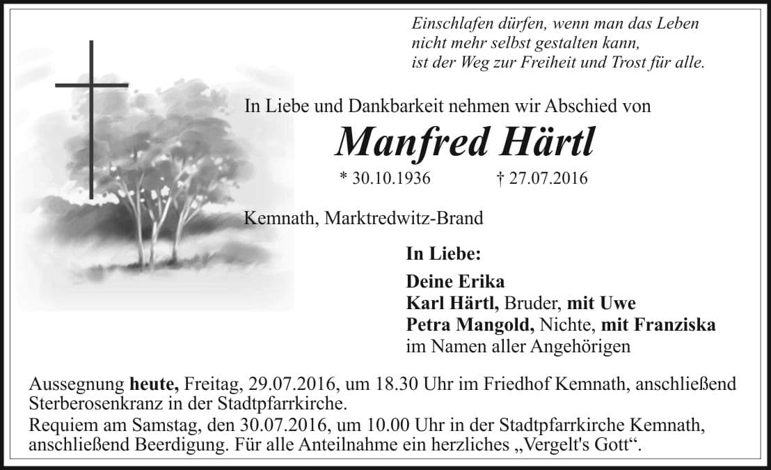 Herr Manfred Härtl