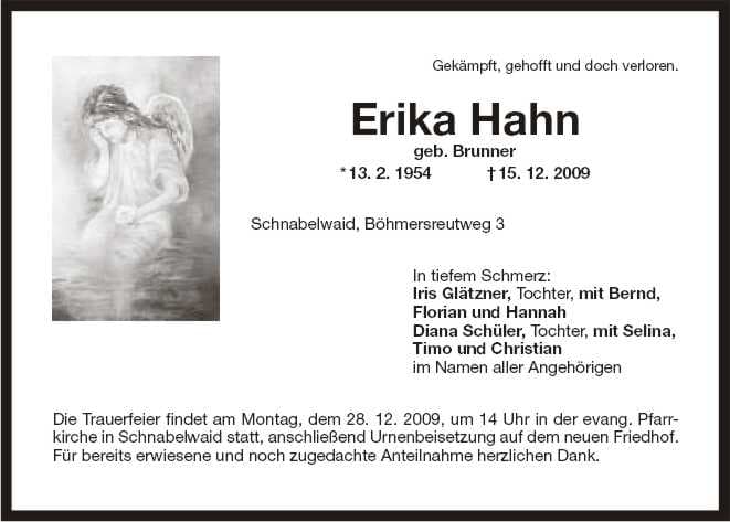 Frau Erika Hahn