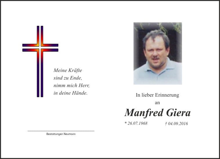 Herr Manfred Giera