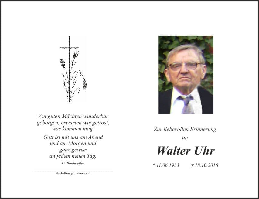 Herr Walter Uhr