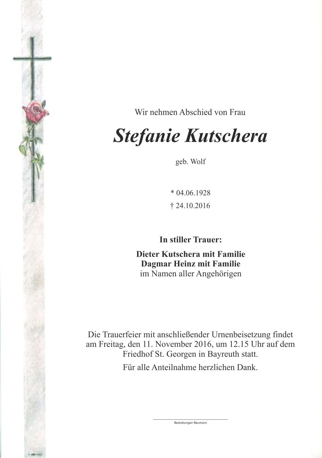 Frau Stefanie Kutschera