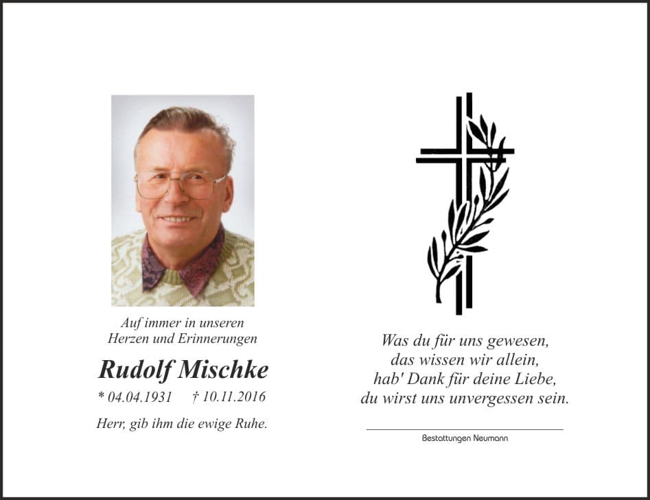 Herr Rudolf Mischke