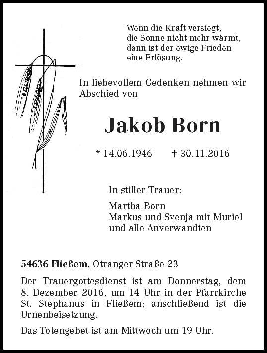 Herr Jakob Born