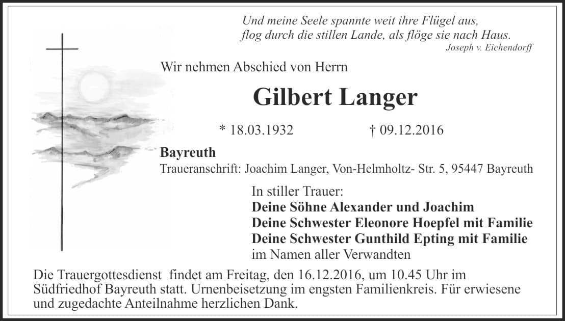 Herr Gilbert Langer