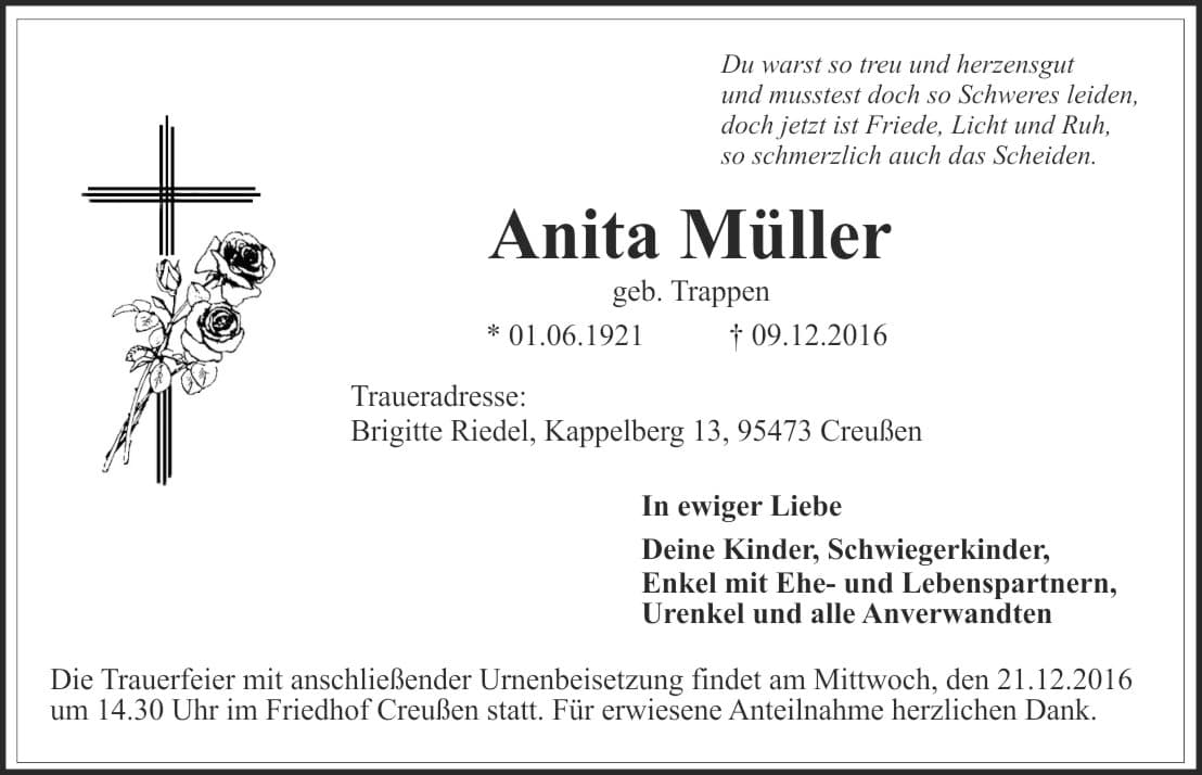 Frau Anita Müller