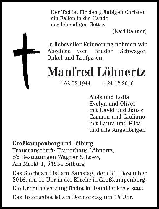 Herr Manfred Löhnertz
