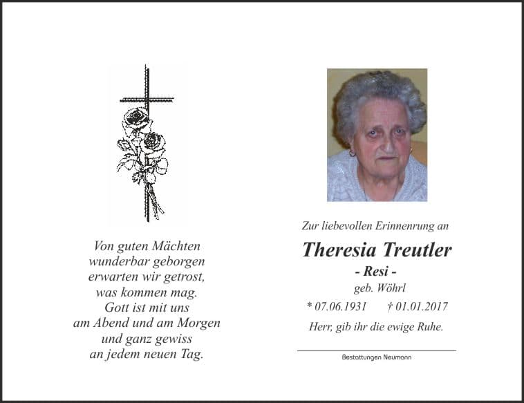 Frau Theresia Treutler