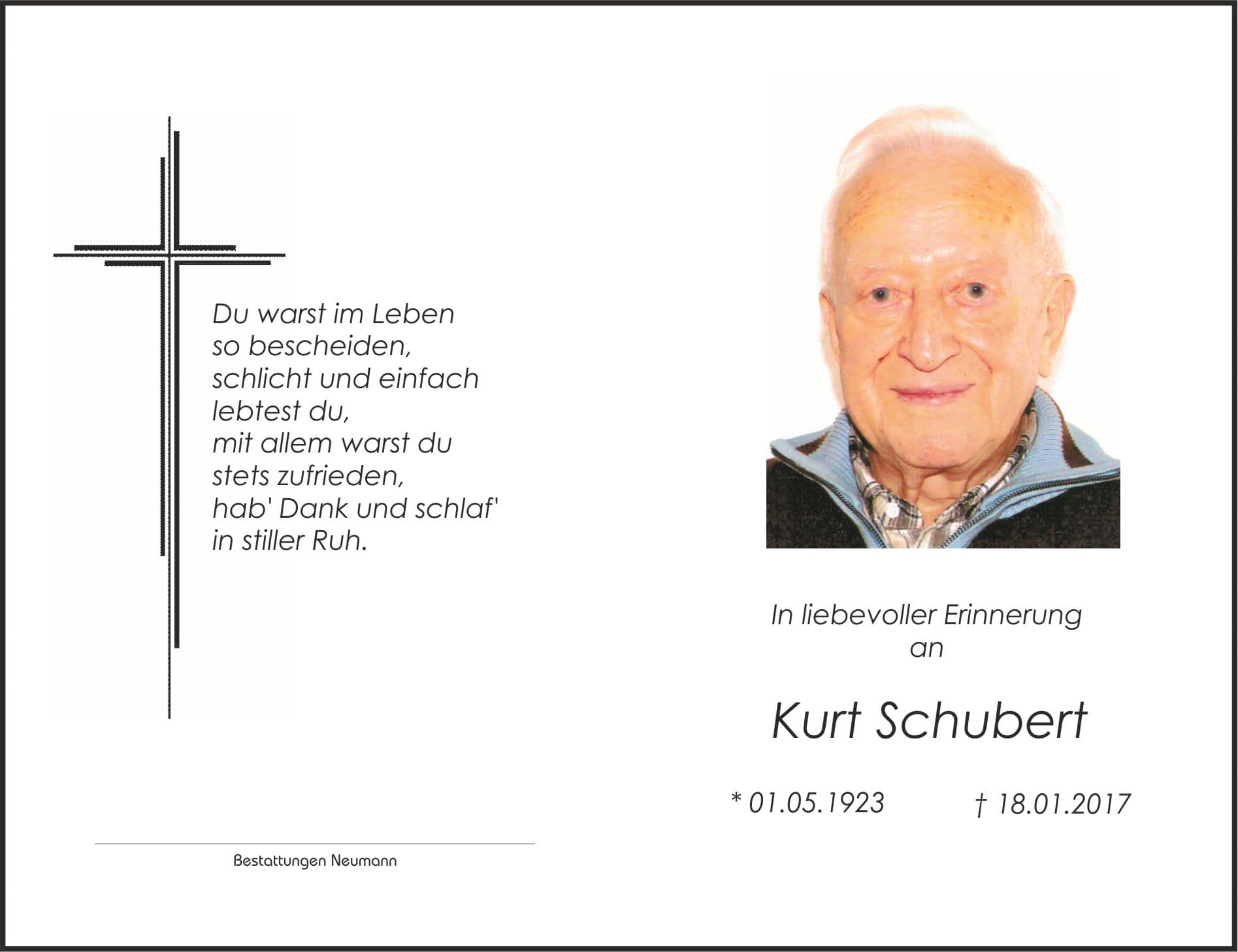 Herr Kurt Schubert