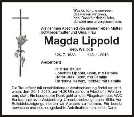 Frau Magdalena Lippold