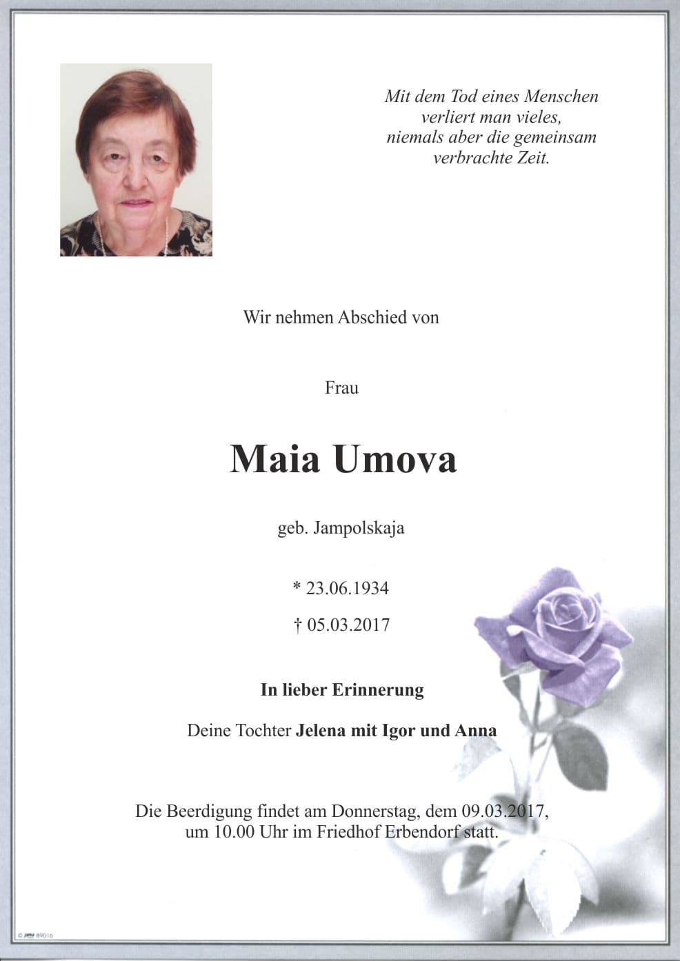 Frau Maia Umova